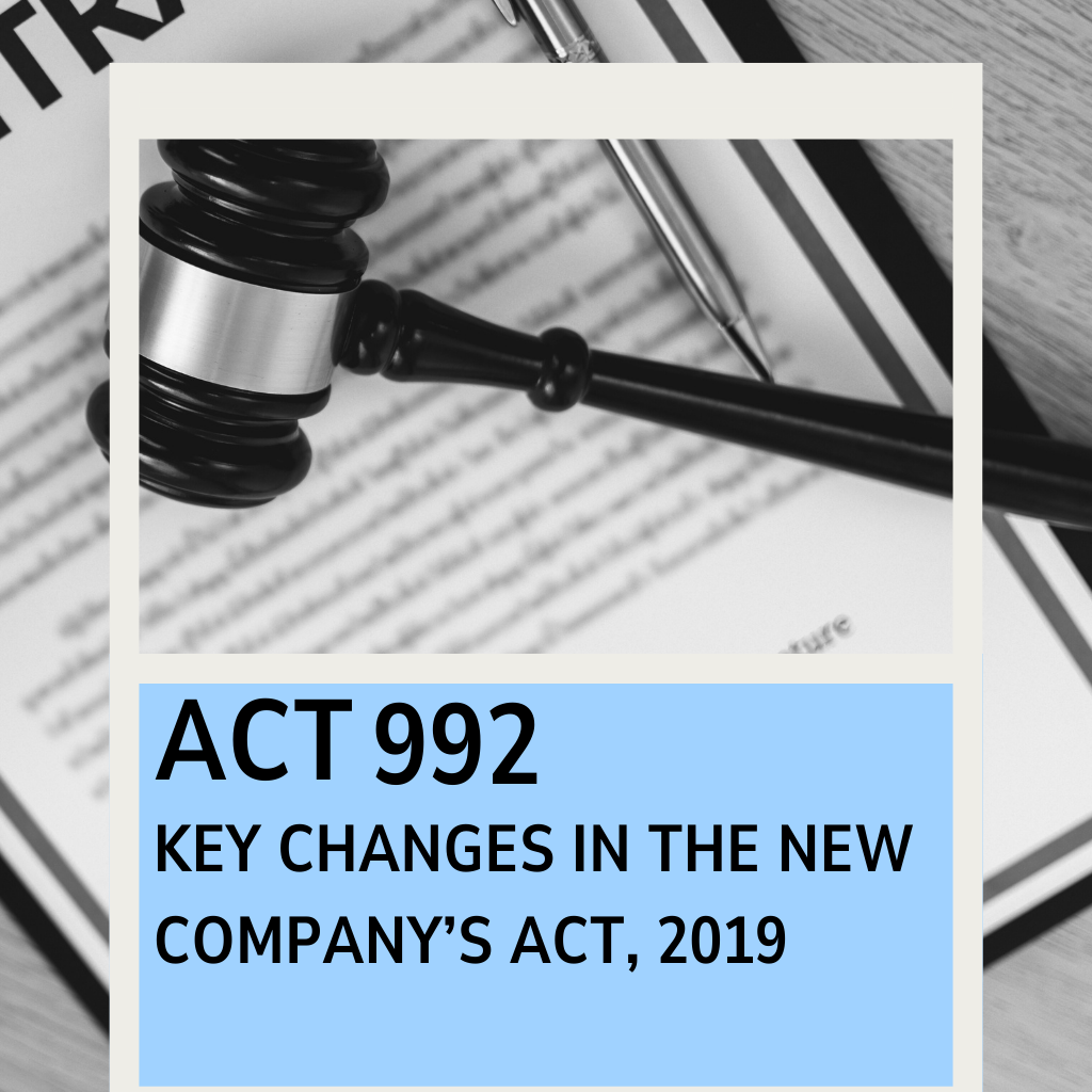 Key Changes in the New Company&rsquo;s Act, 2019